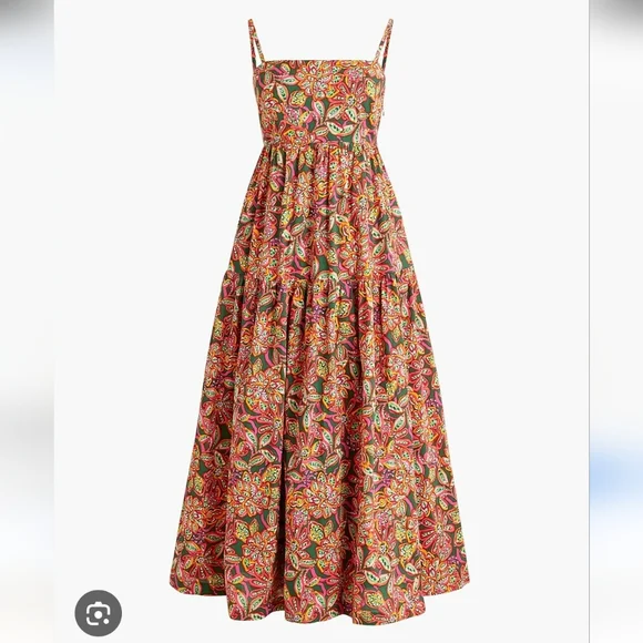 J. Crew Colorful Floral Pattern Dress - Picture 1 of 8